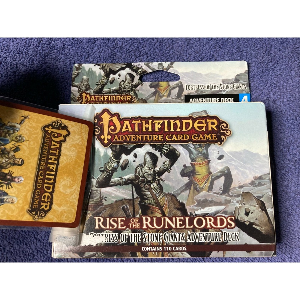 Pathfinder Rise of the Runelords Deck 4 Fortress Stone Giants with Bonus Card